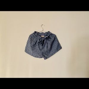 pinstripe shorts